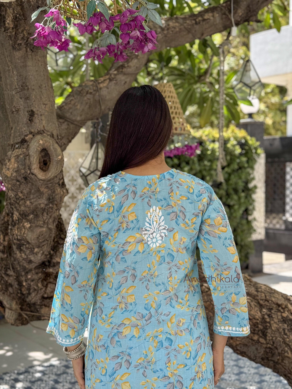 Niya Mulmul Cotton Printed Set- Blue