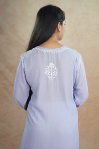 Tanvi Pure Modal Kurti- Lavender