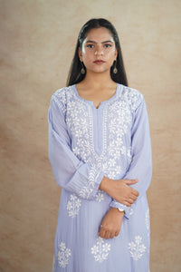 Tanvi Pure Modal Kurti- Lavender