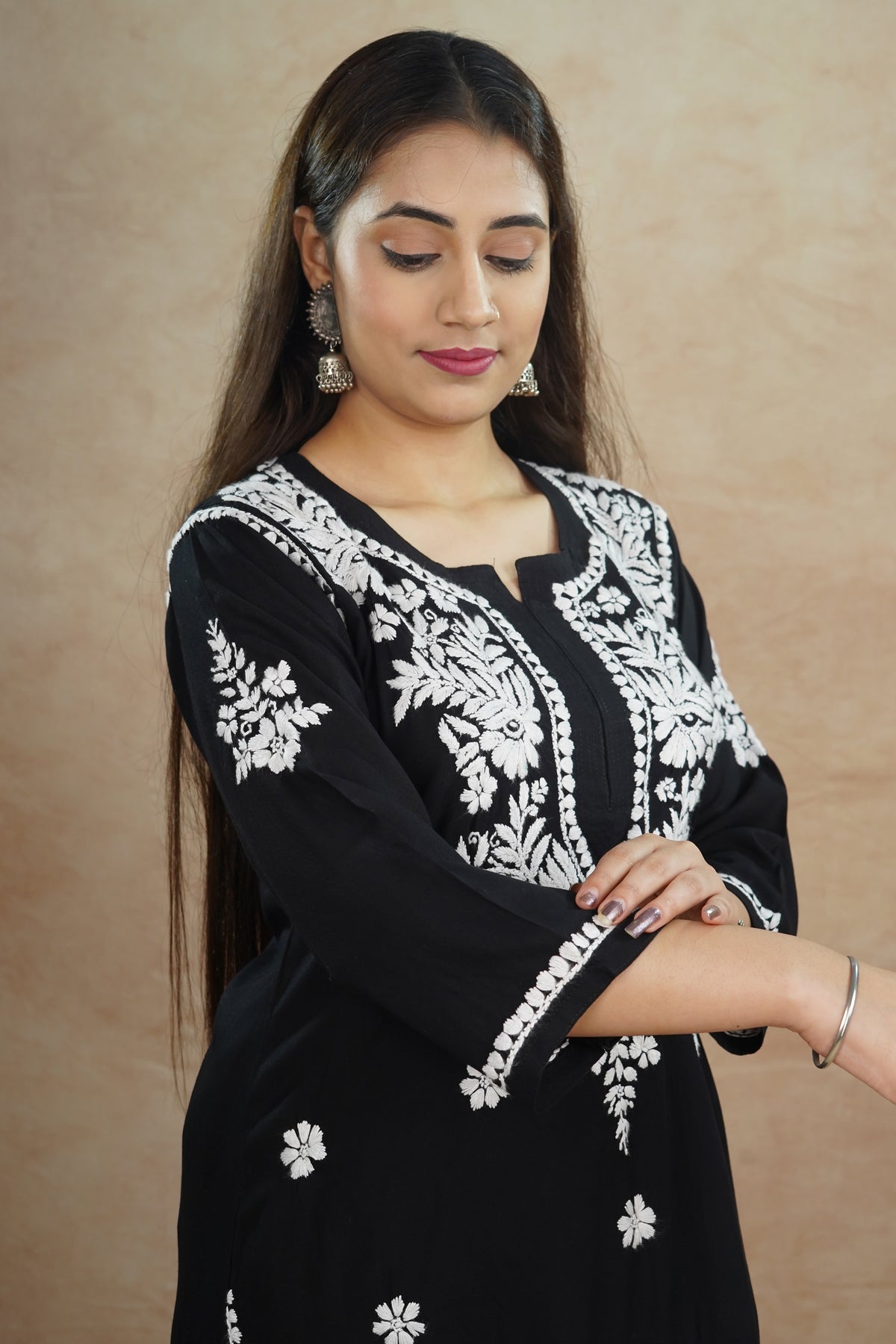 Ridhi Rayon Kurta Set- Black