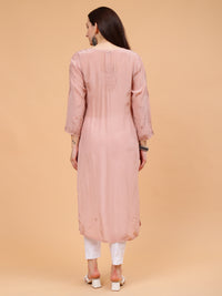 Inayat Crepe Kurti- Beige