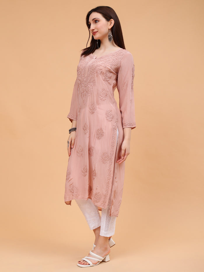 Inayat Crepe Kurti- Beige