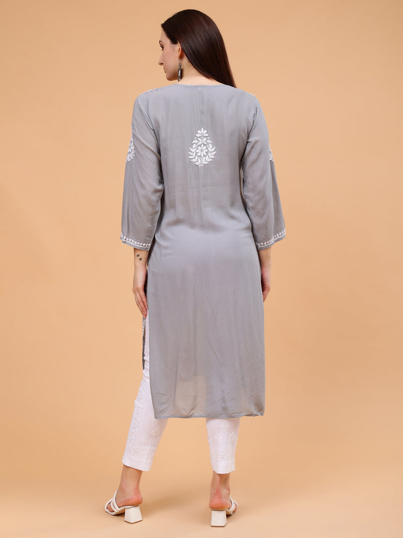 Anaya Pure Modal Kurti- Grey