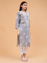 Anaya Pure Modal Kurti- Grey