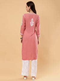 Aadhya Pure Modal Kurti- Pink