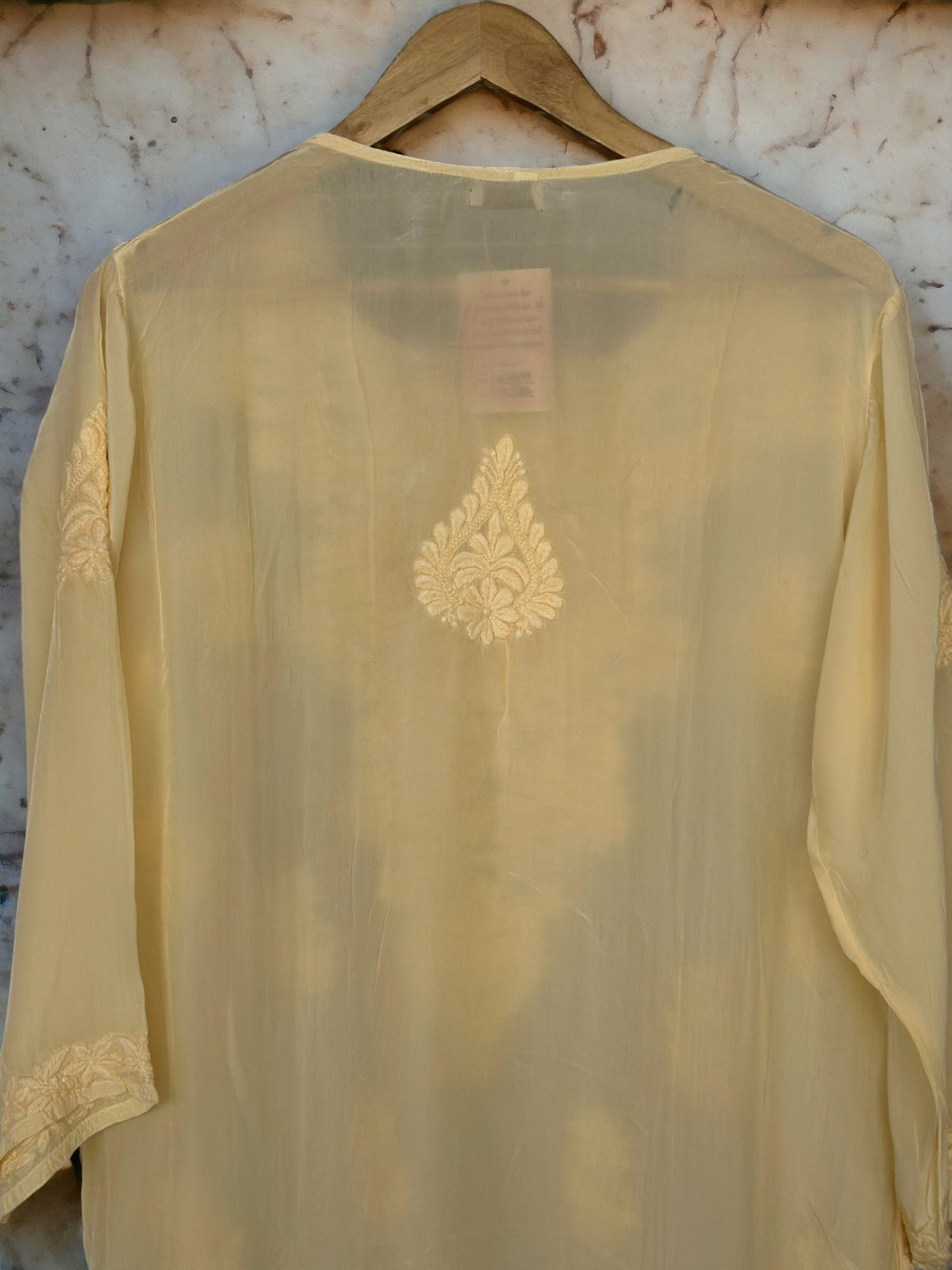 Inayat Crepe Kurti- Cream