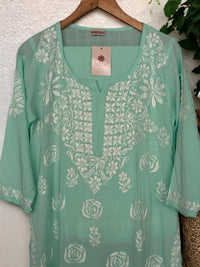 Komal Pure Modal Kurta Set- Sea Green