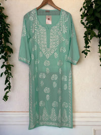 Komal Pure Modal Kurta Set- Sea Green