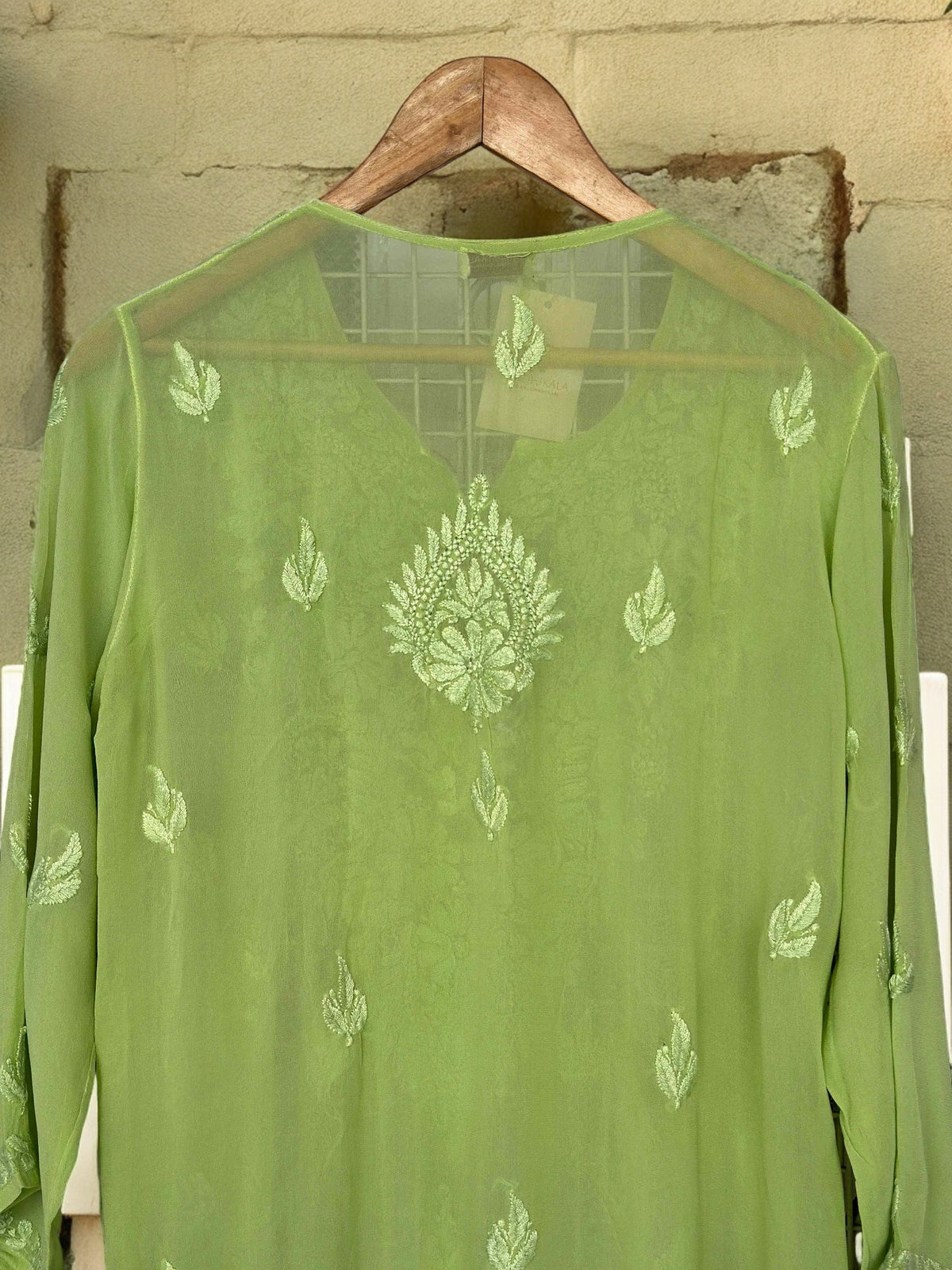 Advika Pure Viscose Kurti- Green