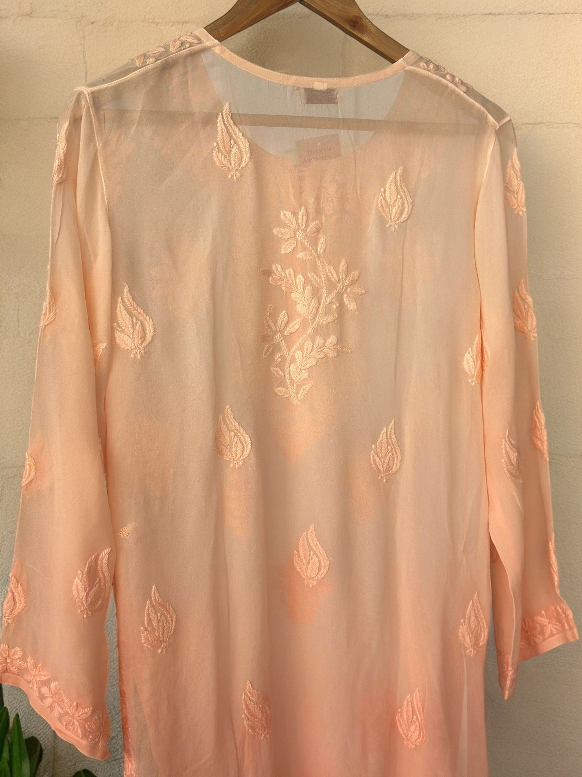 Advika Pure Viscose Kurti- Peach